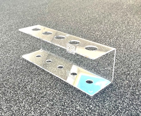 PLEXIGLASSTÄNDER für 5 Reagenzröhrchen