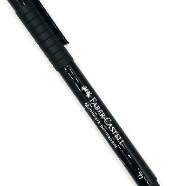 Folienstift schwarz, wasserfest, Multimark von Faber Castell