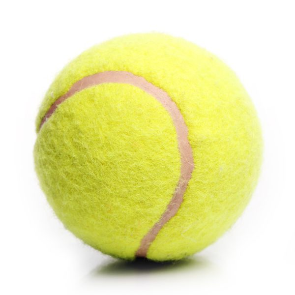 Tenis ball over white background